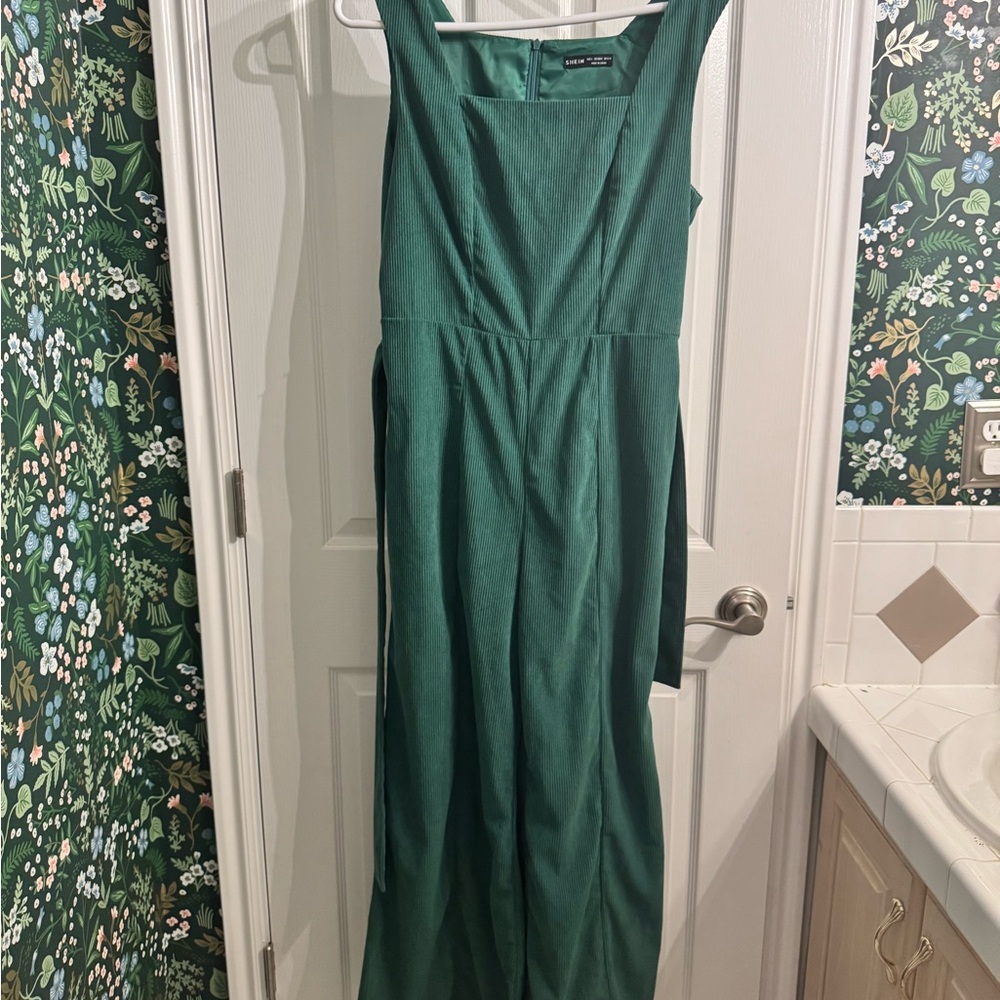 green corduroy jumpsuit​